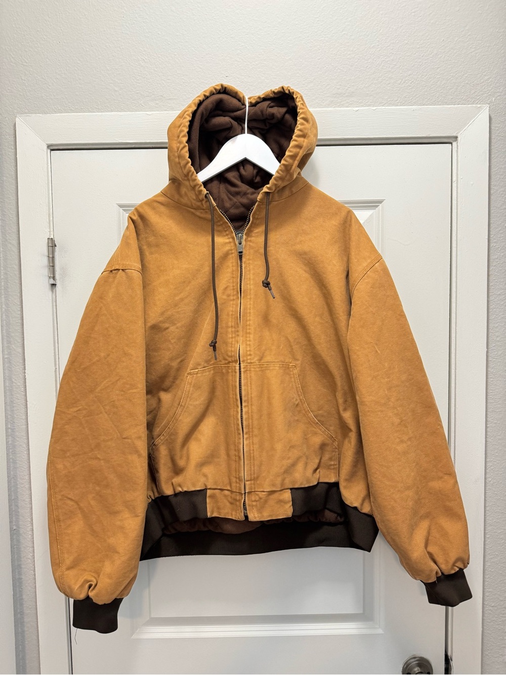 Vintage Redhead Sun Faded Distressed Chore Workwear Lined Jacket